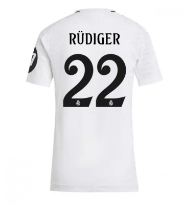 Real Madrid Antonio Rudiger #22 Hemmatröja Kvinnor 2024-25 Kortärmad